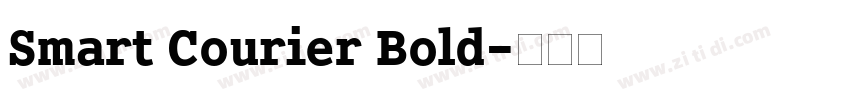 Smart Courier Bold字体转换 Smart Courier Bold字体转换
